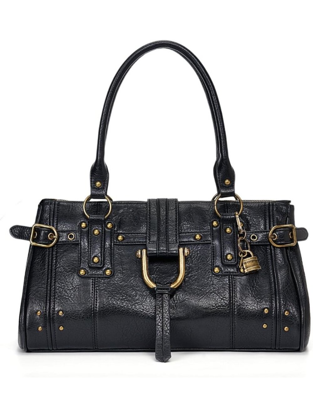 Slouchy Y2K Hobo Tote Bag - Retro Soft Leather, Distressed Hardware, Stylish